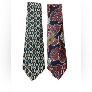 Vintage Christian Dior Silk Ties Lot of 2